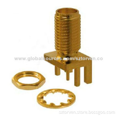 SMA Connector Jack, Straight PCB Type